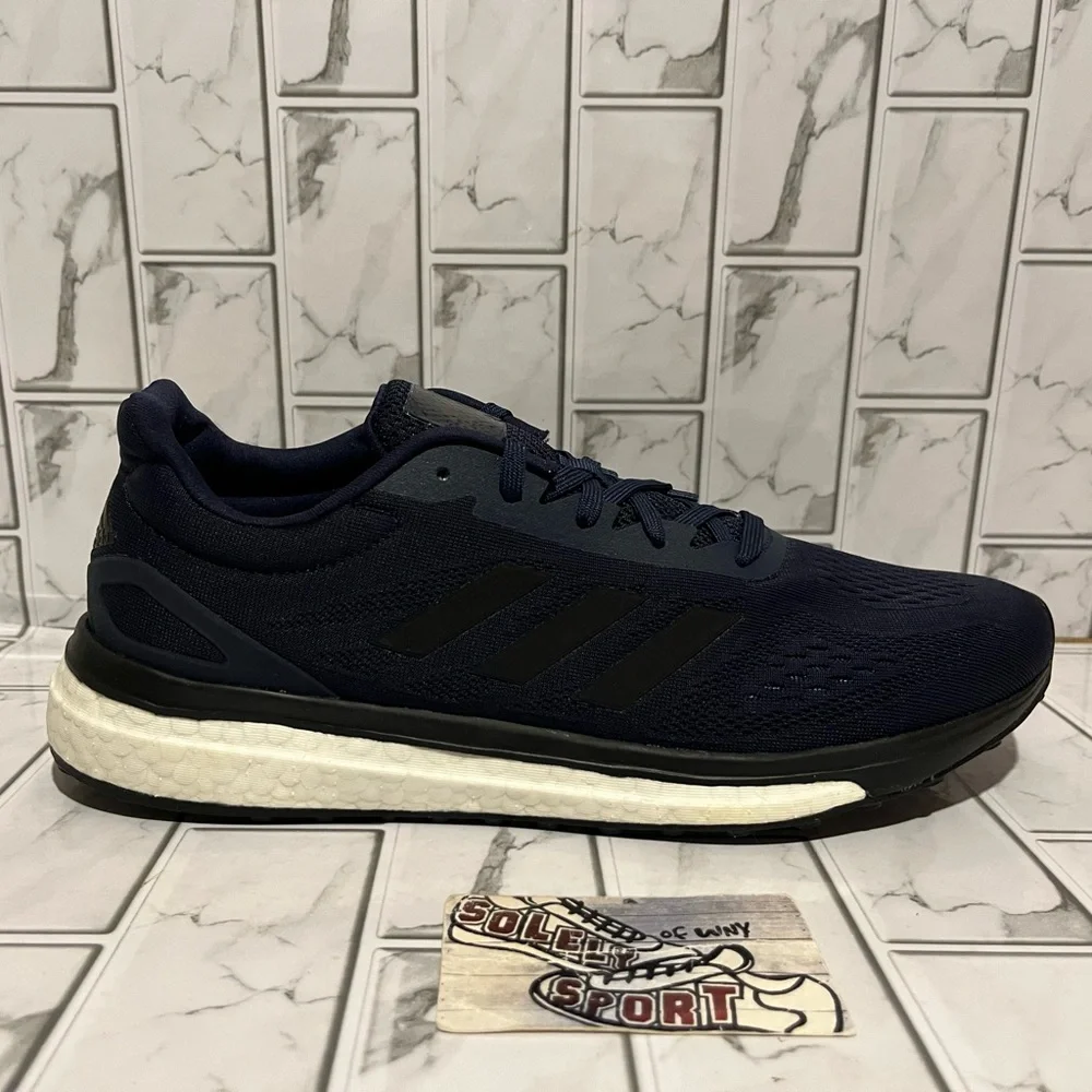 New Adidas Response LT Boost Navy Blue Running Shoes Ultra Boost Gym Training - Picture 7 of 16